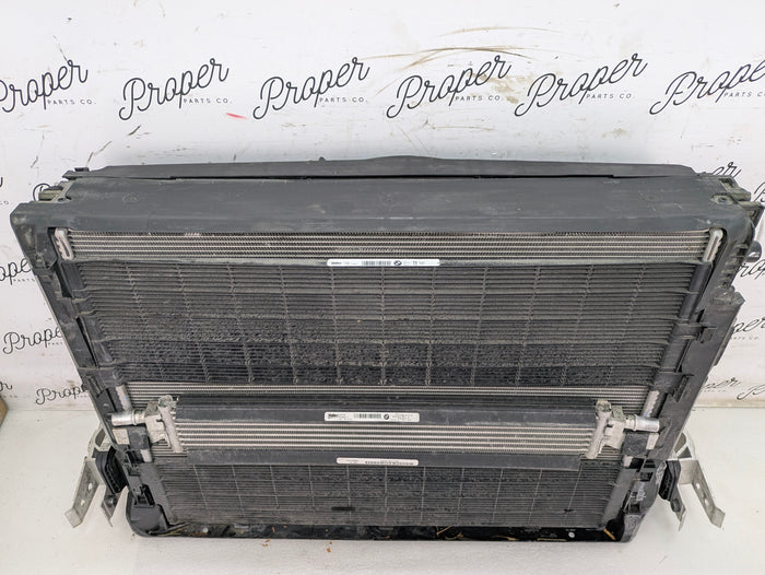 BMW G20 330ix M Sport B46 Radiator Cooling Pack W/AC Condenser & 500W Electric Fan Motor Shroud