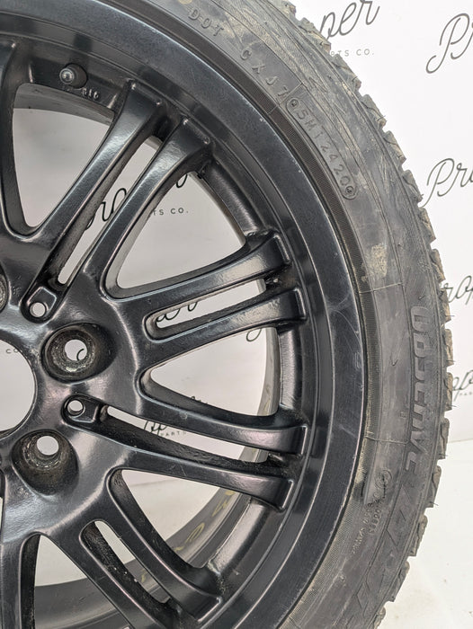 BMW E46 M3 OEM Black Staggered Style 67 Front M-Double Spoke Wheels/Rims Set Of 4 18X8 18x9 2229950/2229960 *Note*