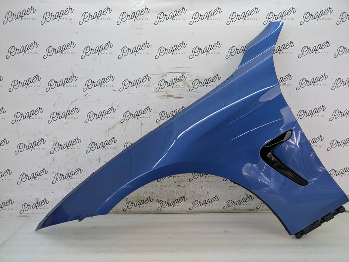 BMW F32 F36 435XI Driver Side Left Fender ~ Estoril-Blau Metallic ~