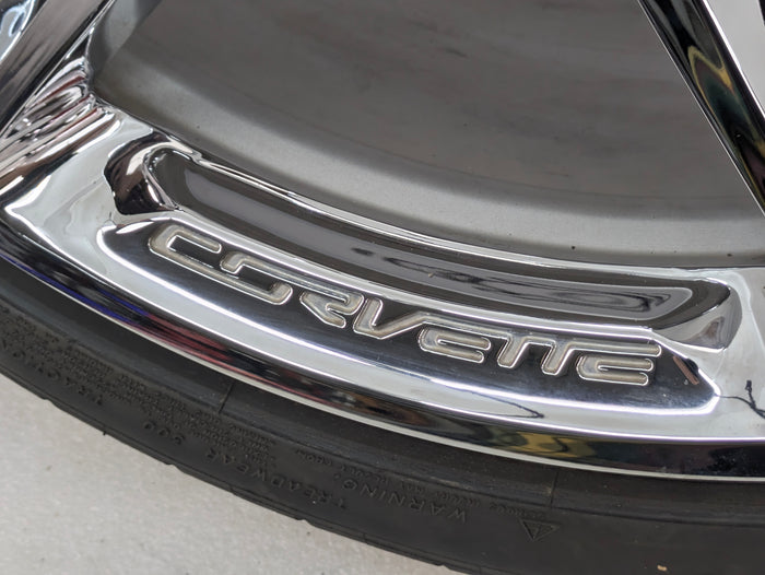 Chevrolet C7 Corvette Stingray Front Wheel Rim Chrome Split 5-Spoke 19