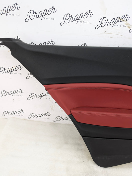 BMW F22 228xi M235xi 230xi M240xi Left/Driver Side Rear Coral Red Interior Door Panel Card 7311483