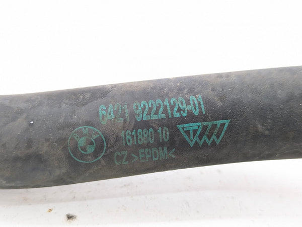2012 BMW E82 135i M Sport N55 Engine Heater Core Return Line Hose Pipe 9222129