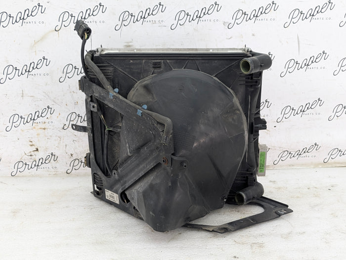 Porsche 996.2 911 Carrera 4 Left/Driver Side Radiator AC Condenser Cooling Fan Shroud 99657311100/99662403502/99610603361/99610613151