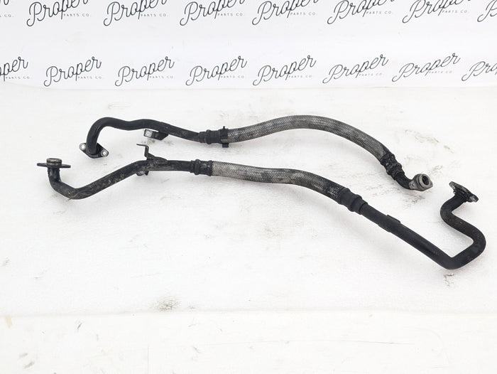 BMW E60 E61 M5 E63 E64 M6 Oil Cooler Inlet & Outlet Pressure Hose Pair 7835414