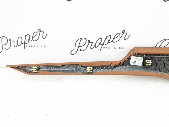 Chevrolet C7 Corvette Stingray Z51 Left/Driver Side Center Console Trim Panel Kalahari Brown AMG50036