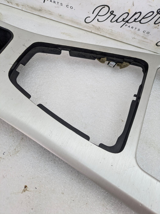 BMW E91 E90 E92 3 Series Non-iDrive/Non-Navigation Brushed Aluminum Center Console Trim 6982445/7118034 *DAMAGED*