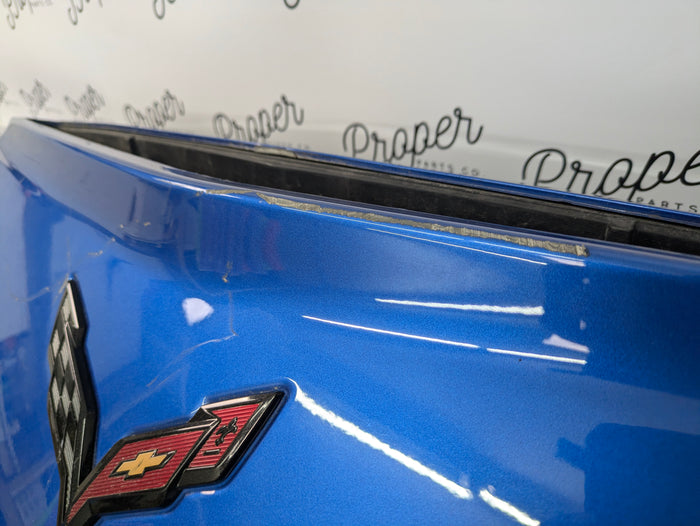 Chevrolet C7 Corvette Stingray Rear Bumper Cover Laguna Blue Tintcoat (G7H) 23452911