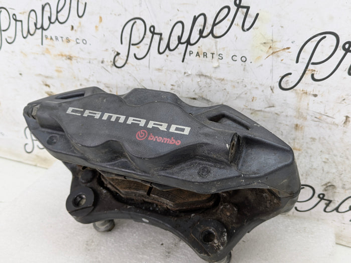 2018 Chevrolet 6th Gen Camaro 2SS Rear Right Passenger Caliper Black OEM Brembo 23399524