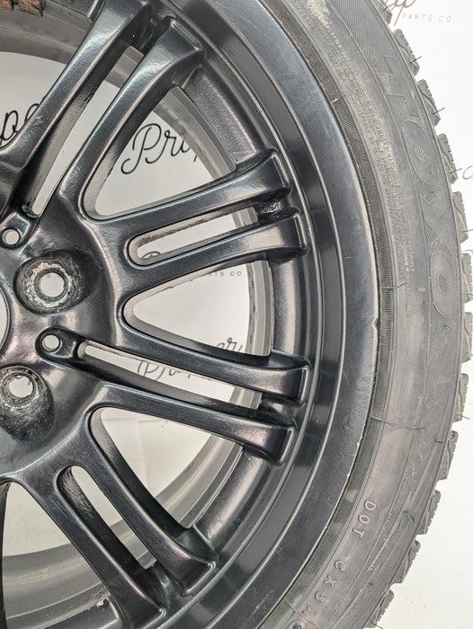 BMW E46 M3 OEM Black Staggered Style 67 Front M-Double Spoke Wheels/Rims Set Of 4 18X8 18x9 2229950/2229960 *Note*