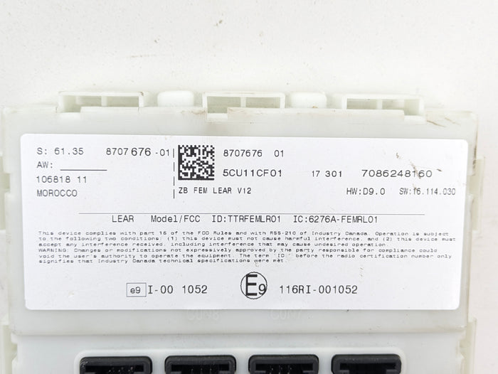 BMW F30 F31 F32 F33 F34 F36 330i/430i B46 FEM Body Control Module 8707676