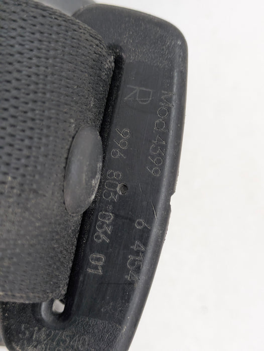 Porsche 996.2 911 Carrera 4 Cabriolet Convertible Rear Right/Passenger Seatbelt 99680303601