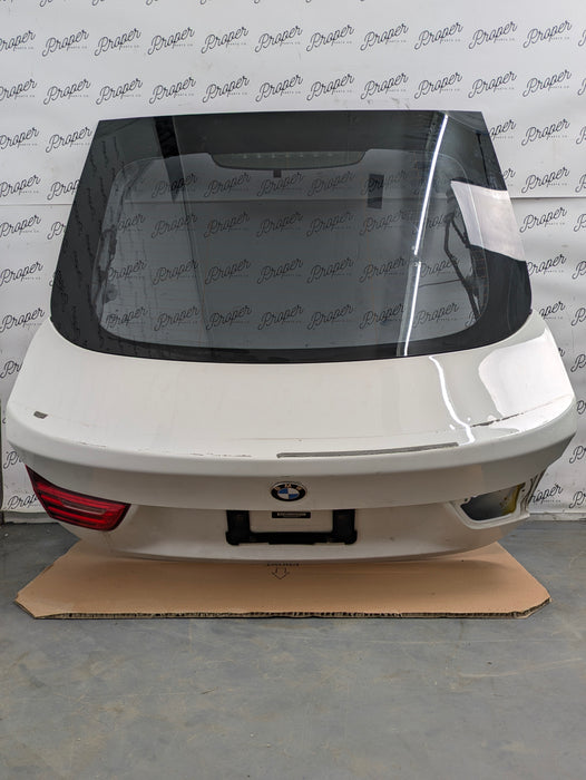 BMW F36 435xi 440xi 428xi 430xi Rear Hatch Trunk Lid Tail Gate Alpine White 3 (300) *DAMAGED*