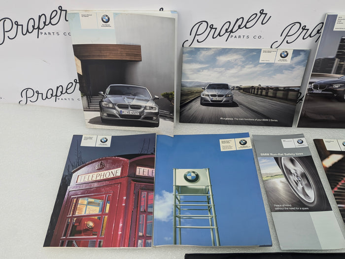 BMW E90 3 Series LCI Owners Manuals & Leather Case