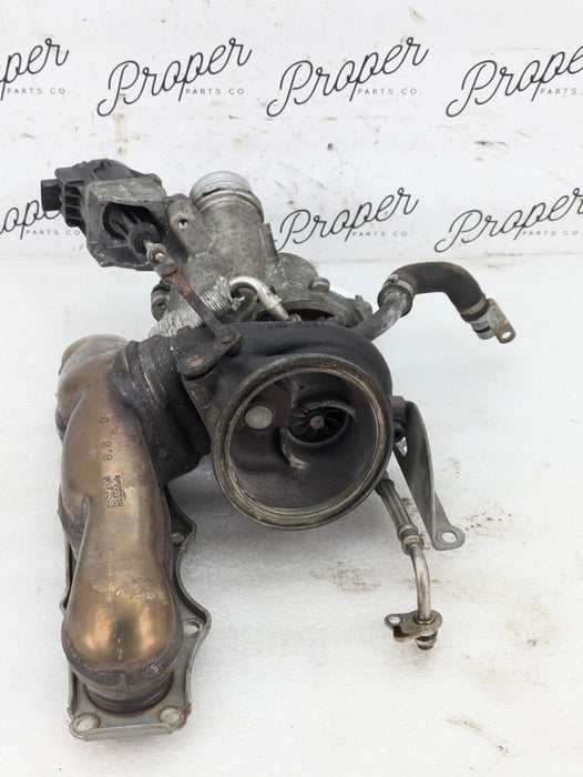 BMW F22 F23 228xi 228i N20 N26 Engine Turbocharger & Wastegate Actuator W/Exhaust Manifold 7634486