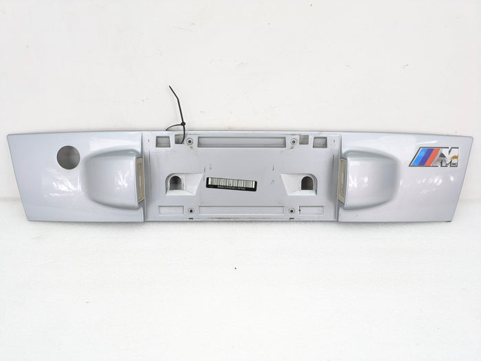 BMW Z3 M Roadster Trunk License Plate Trim Panel Color Arctic Silver (309) 2693055