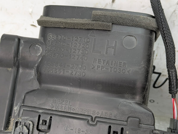Toyota GZEA14 GR Corolla Center Dashboard HVAC Air Vent W/Hazard Light Button 55670-12710