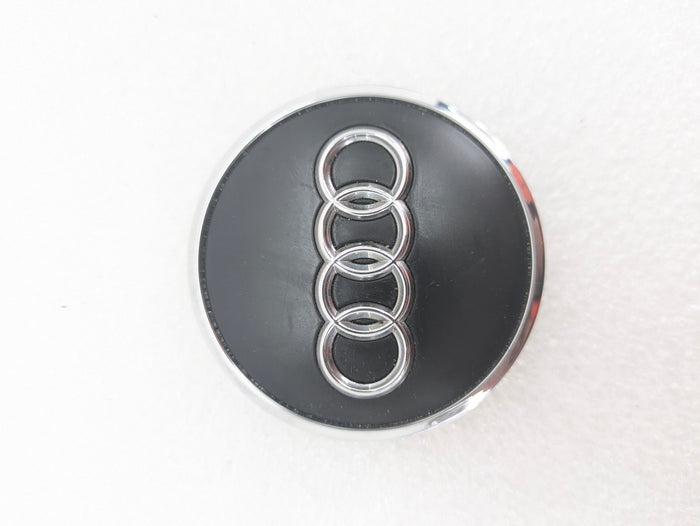 Audi 8V RS3 Black & Chrome Wheel Rim Center Caps 8W0601170
