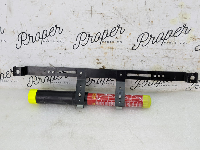 The Bracketeer Universal Under Seat Fire Extinguisher Mounting Bracket W/Element Fire Extinguisher UFEB1317/D
