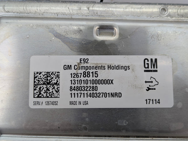 Chevrolet C7 Corvette Stingray 6.2L LT1 V8 ECM/DME/ECU Engine Computer Control Module 12678815