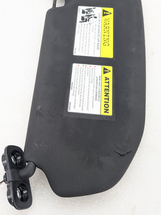 2021 Volvo V60 T6 R-Design Left/Driver Side Black Sun Visor *DAMAGED*