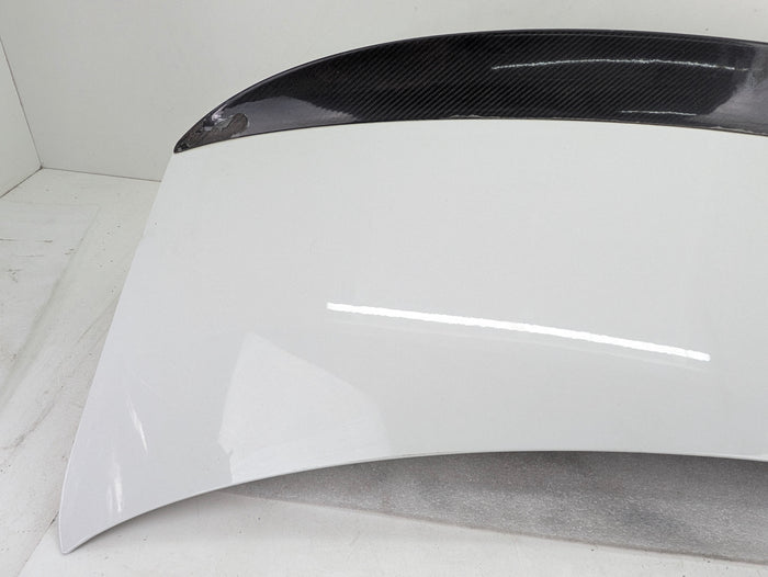 BMW E92 M3 335i 328i LCI Coupe Trunk Lid W/Aftermarket Spoiler Alpine White (300) 41627254428