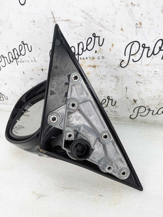 BMW E92 E93 3 Series LCI Shadowline/Gloss Black Left Side Mirror Mineral White (A96) 51167282653