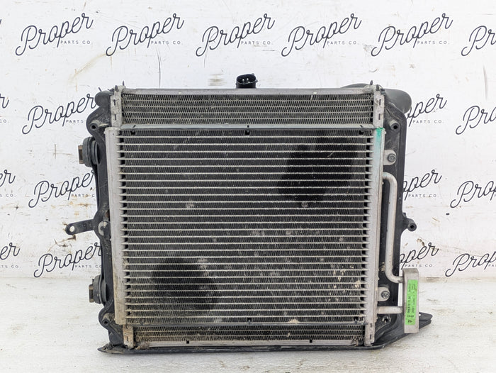 Porsche 996.2 911 Carrera 4 Right/Passenger Side Radiator AC Condenser Cooling Fan Shroud 99610613251/99662403502/99610603461/99657311100