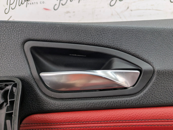 BMW F22 228xi M235xi 230xi M240xi M Sport Coral Red Dakota Leather Interior Seat & Door Panel Set *NOTE*