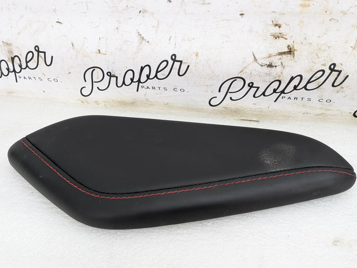 2018 Chevrolet 6th Gen Camaro 2SS Right/Passenger Side Black Leather/Red Stitching Knee Pad *DAMAGED*