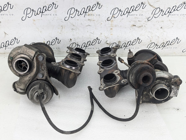 BMW E82 E88 135i N54 Engine Turbocharger Set 7563685/7563686 *CORES*