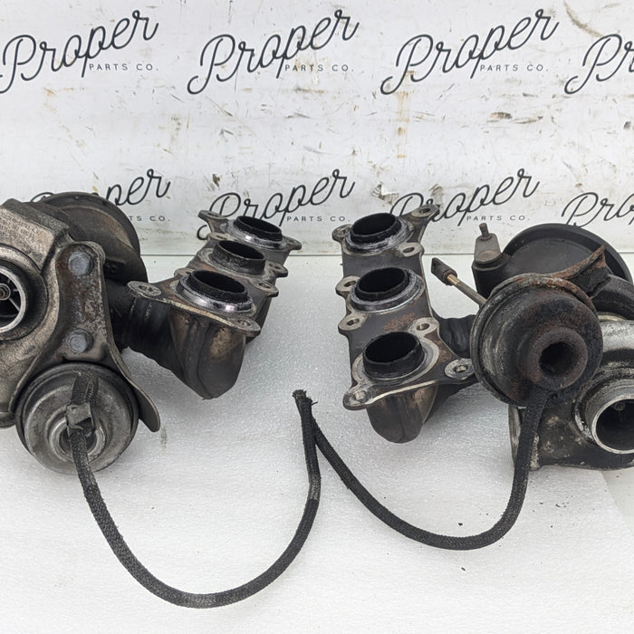 BMW E82 E88 135i N54 Engine Turbocharger Set 7563685/7563686 *CORES*