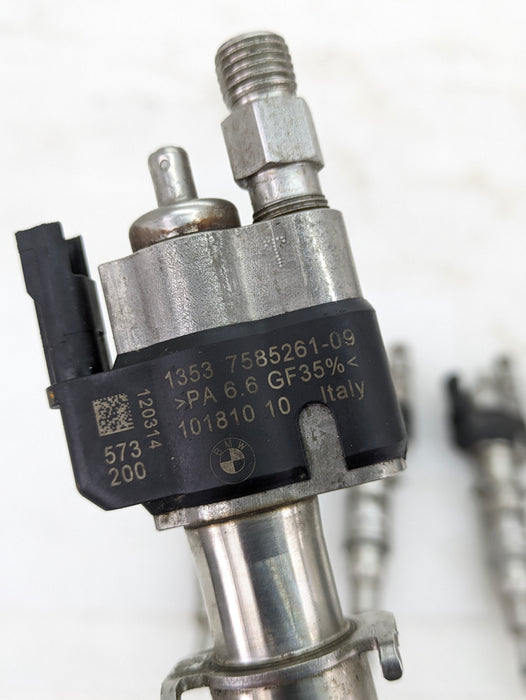 BMW E90 E92 E93 335i 335xi N54 High Pressure Fuel Injectors Index 9 (Set Of 6) 7585261-09 *Damaged*