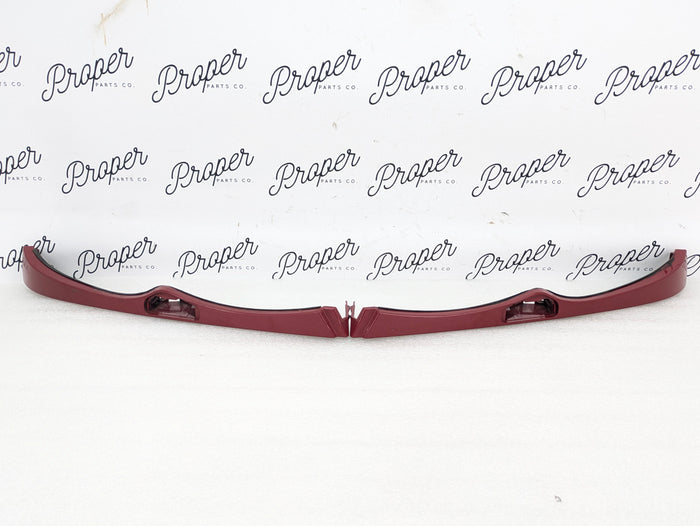 BMW E46 330i 325i 320i Sedan/Wagon Headlight Lower Trim Molding Imola Red Set Left & Right 7030552/7030551 *Damaged*