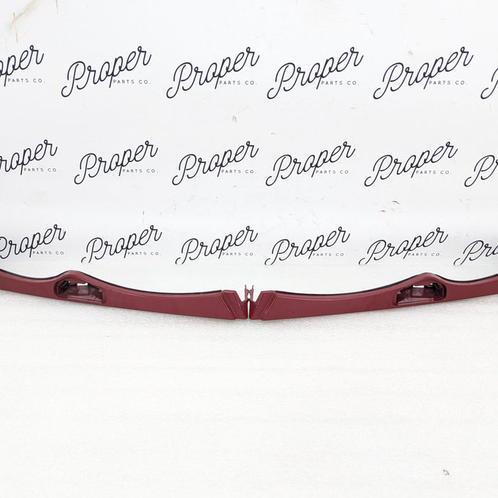 BMW E46 330i 325i 320i Sedan/Wagon Headlight Lower Trim Molding Imola Red Set Left & Right 7030552/7030551 *Damaged*