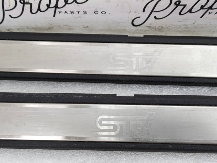 SUBARU WRX STI (GR) DOOR SILL TRIM (PAIR)