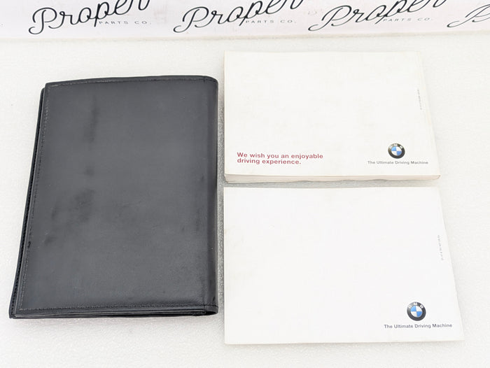 BMW E46 330Ci 328Ci 325Ci 323Ci Owners Radio Manual & Leather Slip Case Kit 01410155309