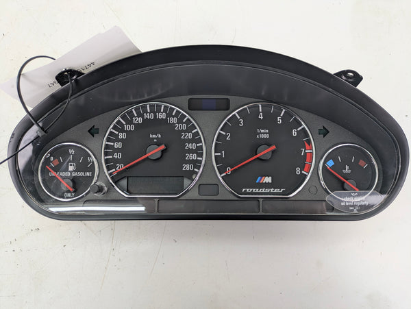 BMW Z3 M Roadster 3.2 Instrument Gauge Cluster Speedometer KMH Canadian 90K 2496306