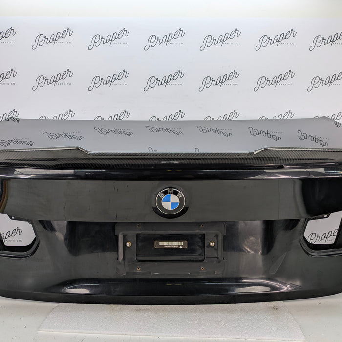 BMW F30 335xi M3 340i 330i 328i 320i Trunk Lid & Spoiler Black Sapphire Metallic (475) 41007288757 *NOTE*