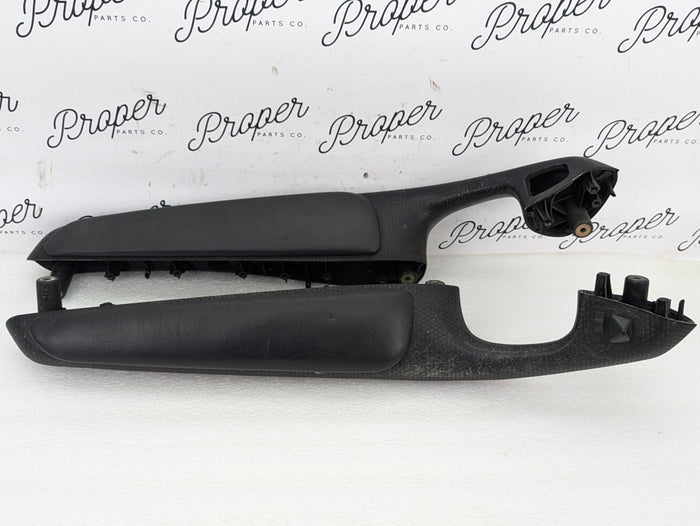BMW E46 M3 ZHP 330Ci Coupe/Convertible Black Cube Door Handle Armrest Trim Set 51417904069/51417904070 *Damaged*