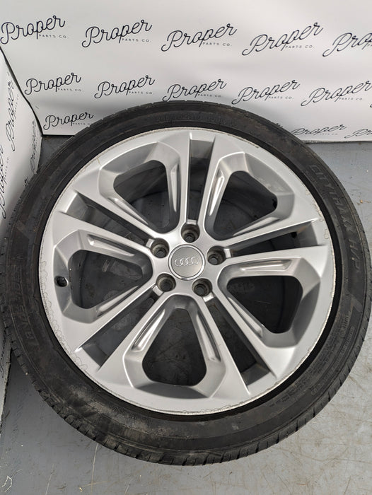 2015-2018 Audi 8U Q3 Aluminum Double 5 Spoke Wheel Set 8.5J X 19 Et 36 8U0601025AD