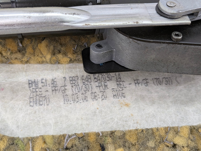 BMW E60 M5 550i 545i Alcantara Schwarz Parcel Shelf & Power Sun Shade 51467897648