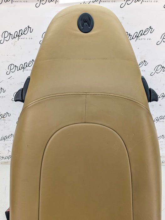 Porsche 996.2 911 Carrera 4 Front Left/Right Seats Savanna Beige Leather W/Porsche Crest