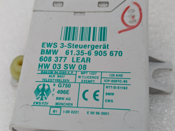 BMW E46 M3 330ci 323ci 325ci 328ci 320i Immobilizer EWS Control Module 6905670