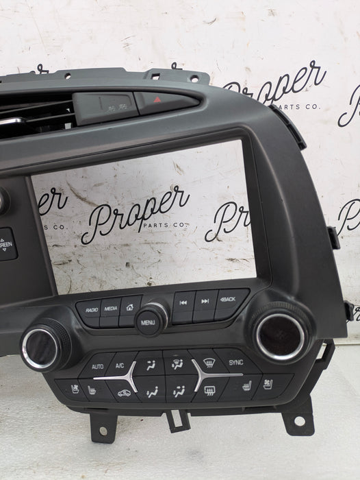 Chevrolet C7 Corvette Stingray Z51 Radio/HVAC Control Panel & Gauge Cluster Trim 23169940