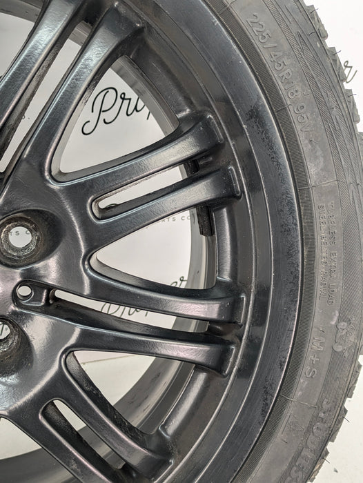 BMW E46 M3 OEM Black Staggered Style 67 Front M-Double Spoke Wheels/Rims Set Of 4 18X8 18x9 2229950/2229960 *Note*