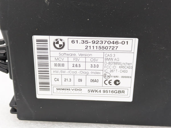BMW E82 E88 135i 128i Car Access System CAS3 Module 9237046