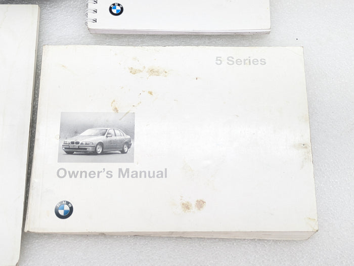 BMW E39 5 Series Owners Radio Phone Manual & Leather Slip Case 01419791277