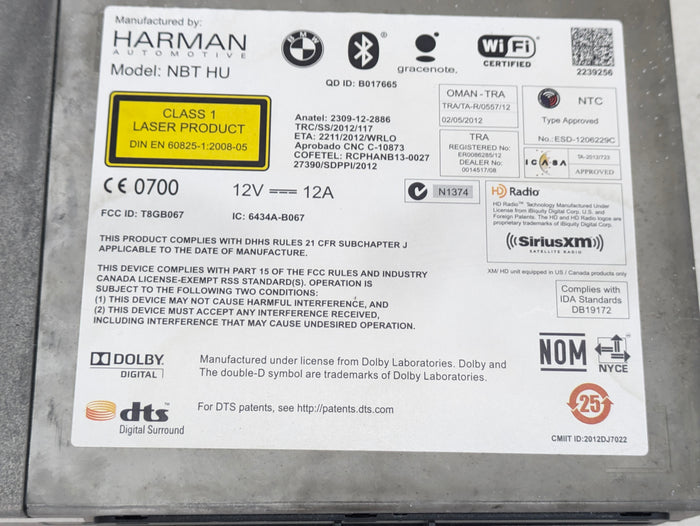 BMW F32 F33 F30 F31 F34 F36 4 & 3 Series NBT iDrive Navigation Head Unit 9347824