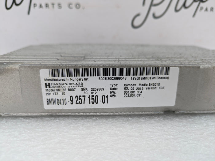 BMW F30 F32 F31 F34 F36 3 & 4 Series Bluetooth Combox Media/Telematics Control Module 9257150