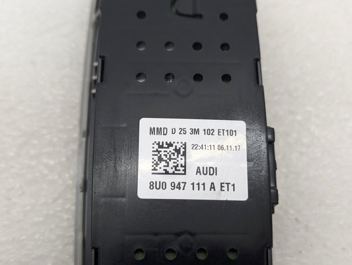 2015-2018 Audi 8U Q3 Rear Overhead Roof Dome Light Switch Grey 8U0947111A